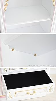 ホワイト木製本棚 ホワイトシェルフ　　引き出し付き 楽天市場】本棚 扉付き フラップ扉 北欧 白 木製 おしゃれ 収納